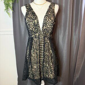LUXXEL Black Lace Cocktail Dress NWT | Size Medium